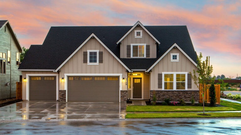 Exterior of suburban home